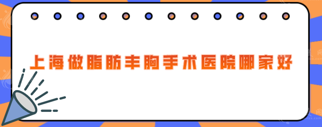 上海做脂肪丰胸手术医院哪家好？口碑严选五家好评医院