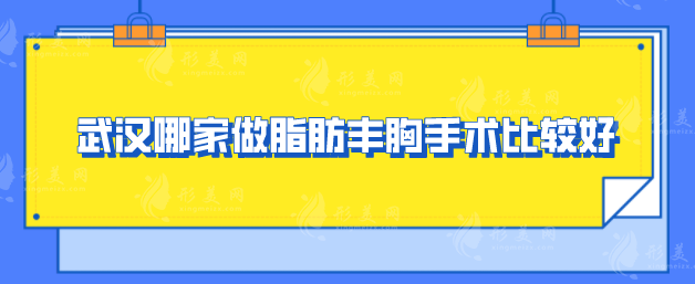 武汉哪家做脂肪丰胸手术比较好？五家口碑机构等你来选